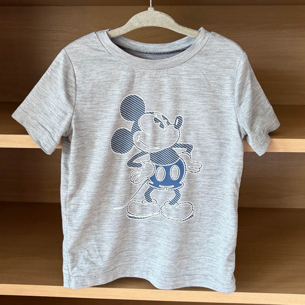 Disney Jumping Beans• Mickey Mouse Active Shirt | Grey | 24m
